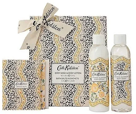 Cath Kidston Leopard Bathing Gift Box (sh/gel/200ml + b/lot/200ml + bath/salt/3x20g) Set za telo Leopard