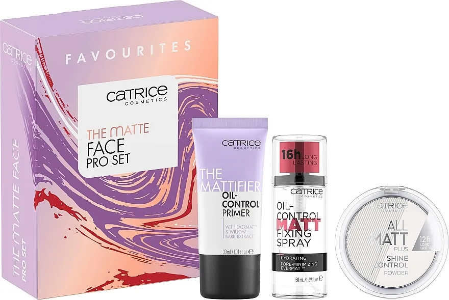 Catrice The Matte Face Pro Set (powder/10g + primer/30ml + spray/50ml)