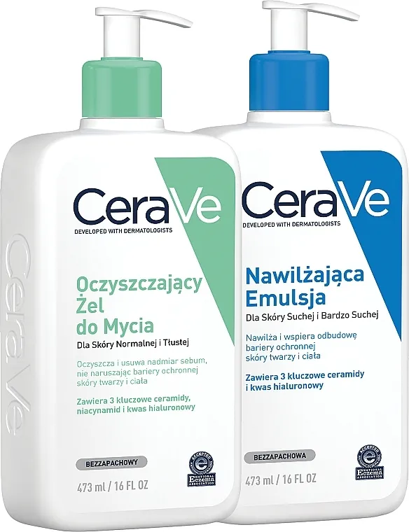 CeraVe (gel/473ml + lot/473ml) Set