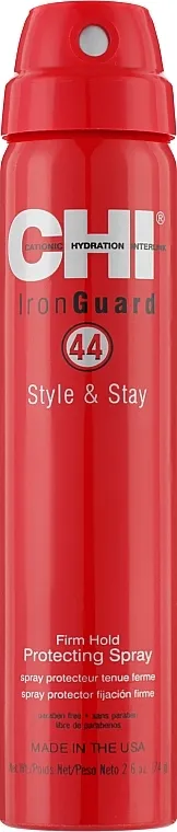 CHI 44 Iron Guard Style &amp; Stay Firm Hold Protecting Spray Toplinski zaštitni lak za kosu