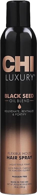 CHI Luxury Black Seed Oil Flexible Hold Hairspray Lak za kosu sa fleksibilnim učvršćivanjem