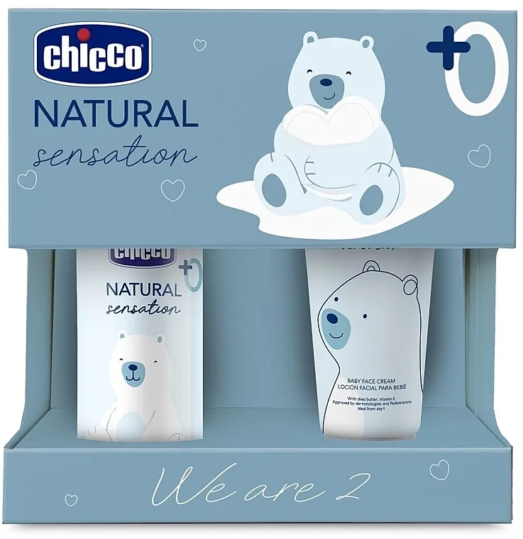 Chicco Natural Sensation We Are 2 (f/cr/50ml + b/oil/100ml) Set