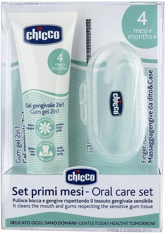 Chicco (teeth/gel/30ml + finger/brush/1pc) Set