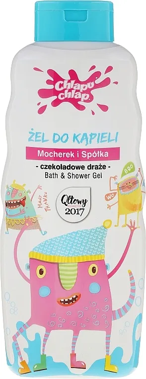 Chlapu Chlap Bath &amp; Shower Gel Dječji gel za tuširanje s mirisom čokoladne dražeje