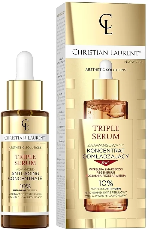 Christian Laurent Aesthetic Solutions Triple Serum Anti-Aging Concentrate Serum za lice trostrukog delovanja