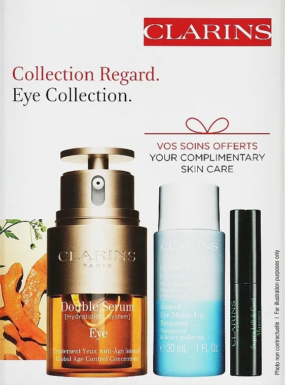 Clarins Eye Collection Kit (serum/20ml + mascara/3ml + remover/30ml) Set