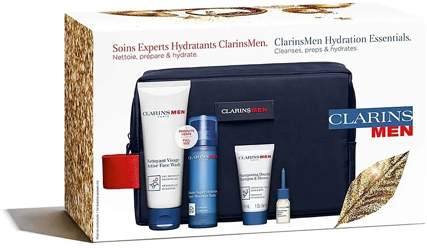 Clarins Men Hydration Essentials Set Set, 5 proizvoda