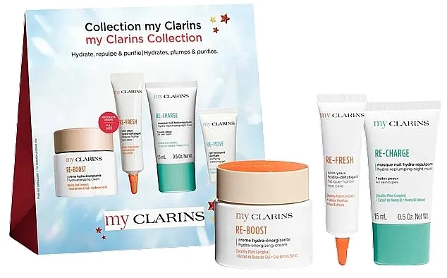 Clarins My Clarins Christmas Collection (cr/50ml + eye/gel/15ml + gel/5ml + mask/15ml) Set