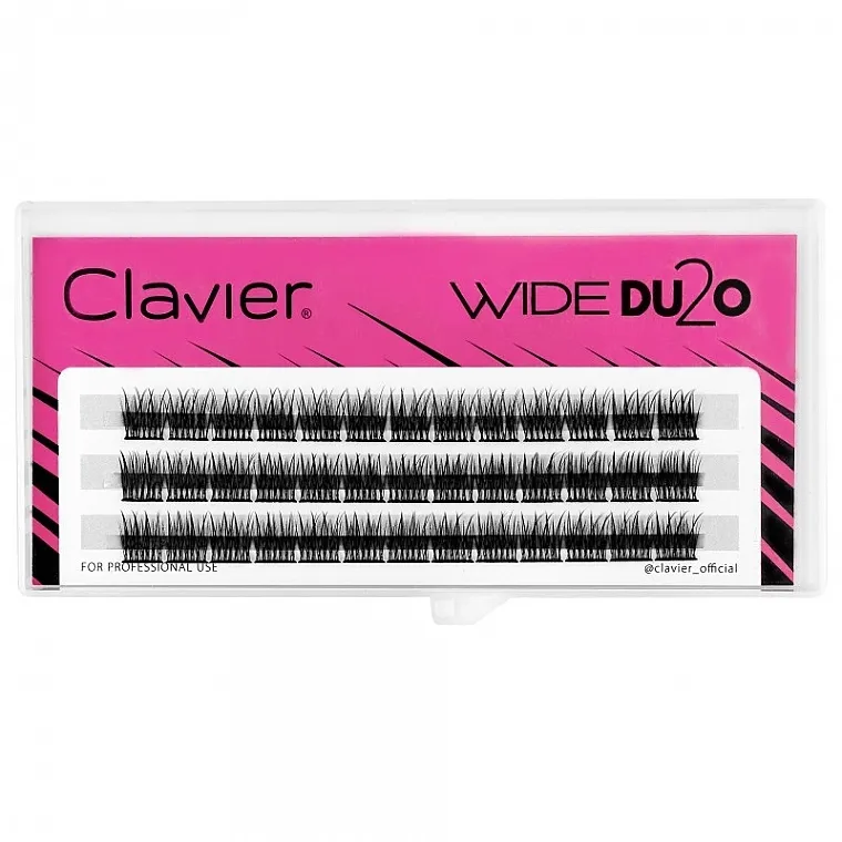 Clavier Wide DU2O Eyelashes Veštačke trepavice, C, 9 mm