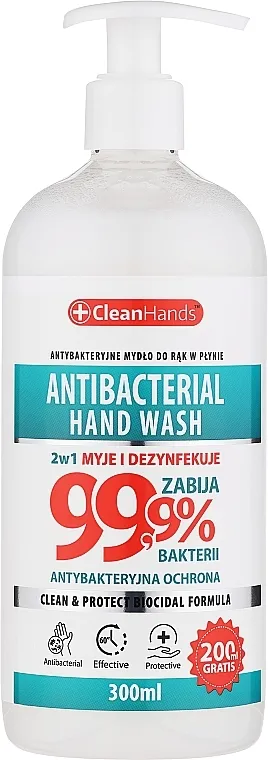 Clean Hands Antibacterial Hand Soap Antibakterijski tečni sapun za ruke, bio formula 99,9%