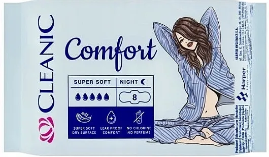 Cleanic Comfort Higijenski ulošci, za noć