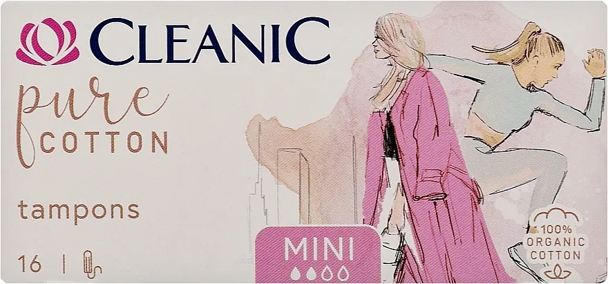 Cleanic Pure Cotton Mini Tamponi, 16 kom.