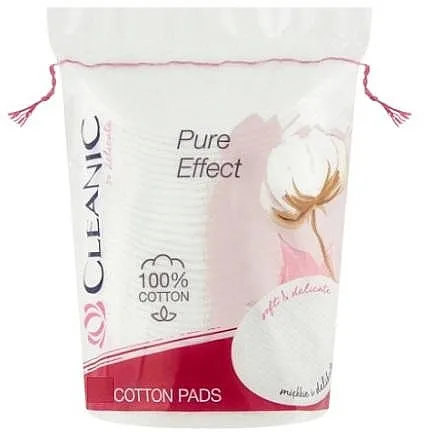 Cleanic Pure Effect Cotton Pads Pamučni jastučići za skidanje šminke Pure Effect, 30 kom.