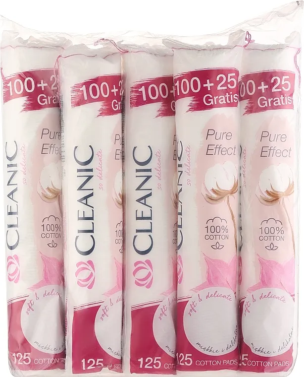 Cleanic Pure Effect (cotton pads/5x125pcs) Set