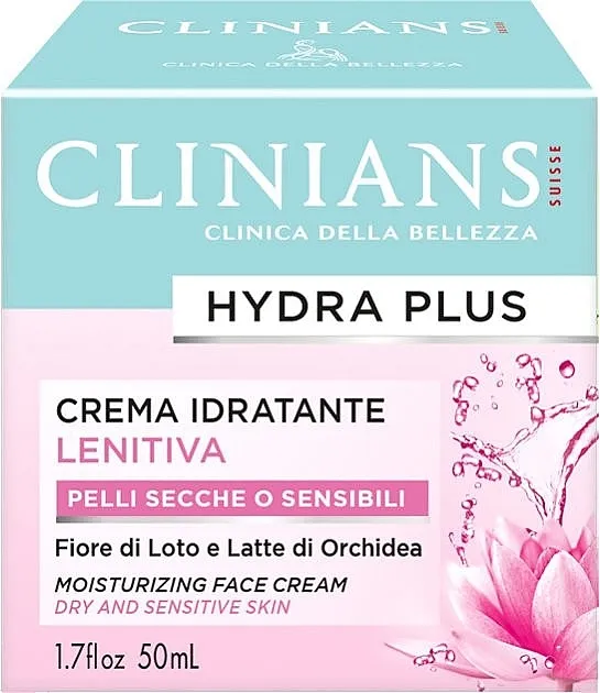 Clinians Hydra Plus Moisturizing Face Cream Hidratantna i umirujuća krema za suvu i osetljivu kožu lica