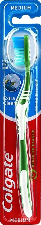 Colgate Extra Clean Medium Četkica za zube srednje tvrda "Extra Clean", zelena