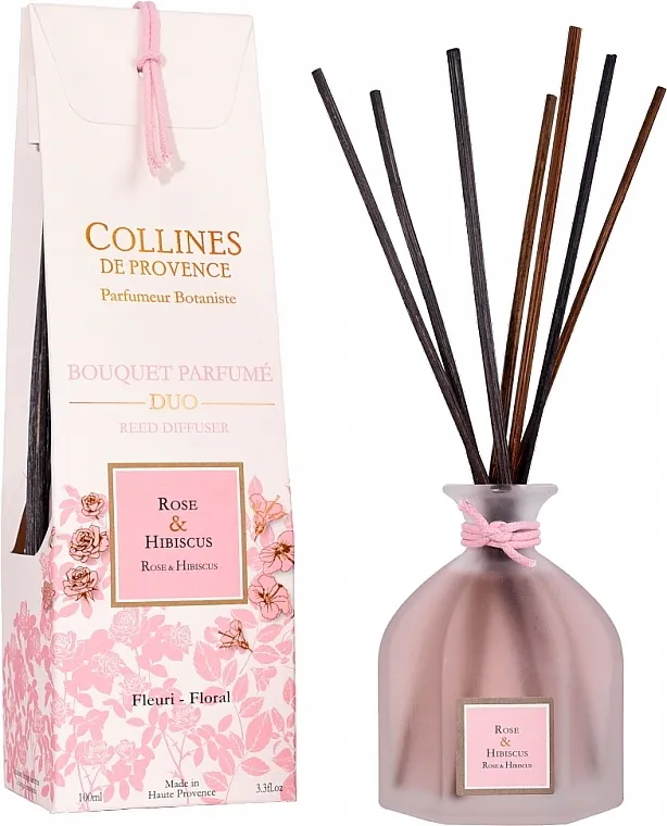 Collines de Provence Bouquet Aromatique Rose &amp; Hibiskus Aroma difuzor "Ruža i hibiskus"