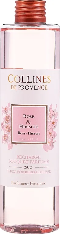 Collines de Provence Bouquet Aromatique Rose &amp; Hibiskus (dopuna) Aroma difuzor "Ruža i hibiskus"