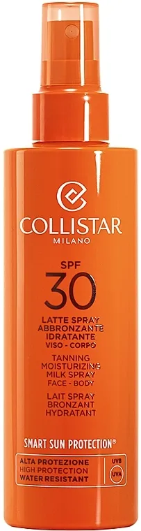 Collistar Tanning Moisturizing Milk Spray SPF 30 Sprej za tamnjenje