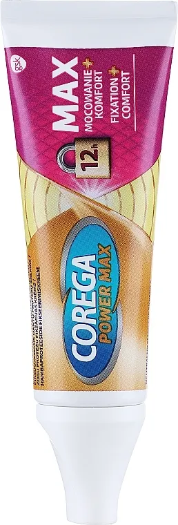 Corega Power Max Fixation + Comfort Krema za fiksiranje proteza