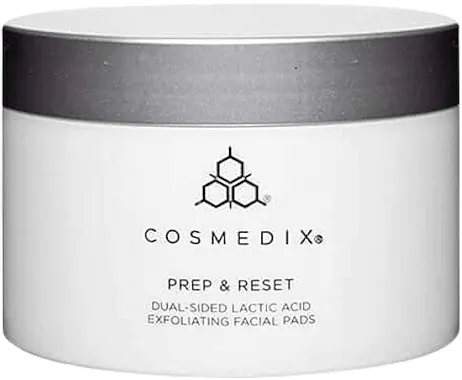 Cosmedix Prep &amp; Reset Dual-Sided Lactic Acid Exfoliating Facial Pads Dvostrani piling tuferi za lice