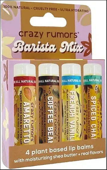 Crazy Rumors Barista Mix (lip/balm/4x4.25g) Set