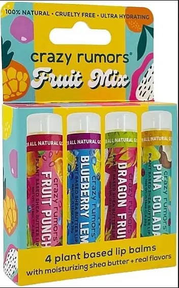 Crazy Rumors Fruit Mix (lip/balm/4x4.25g) Lip balm set