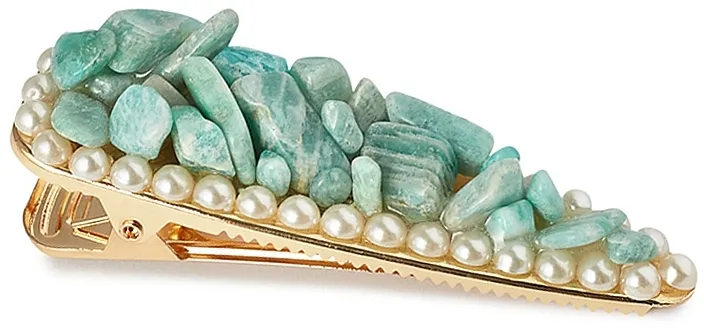 Crystallove Amazonite Hair Clip Šnala za kosu sa amazonitom
