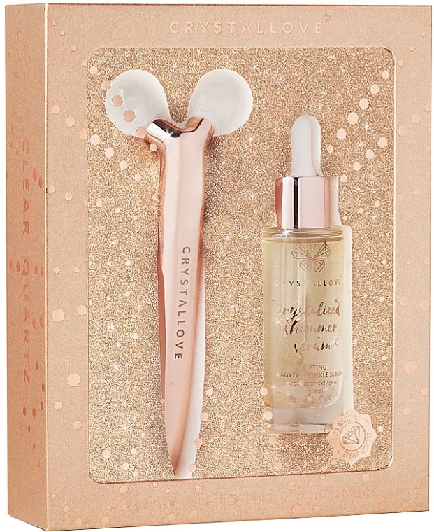 Crystallove Clear Quartz 3D Lift &amp; Sculpt Limited Edition (ser/30ml + massager/1pc) Set