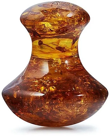 Crystallove Cognac Amber Mushroom Gua Sha Masažer za lice