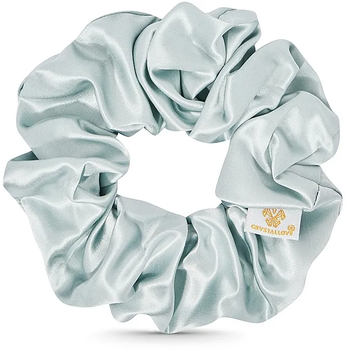 Crystallove Silk Hair Band Amazonite Svilenasta gumica za kosu amazonit