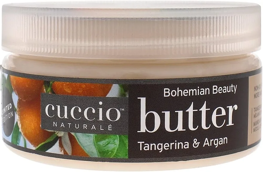 Cuccio Naturale Butter Blend Tangerina &amp; Argan Non-oily Hydrating Body Butter Puter za ruke, stopala i telo "Mandarina i argan"