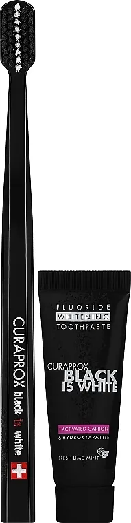 Curaprox Black Set (toothpast/10ml + toothbrush/1kom)