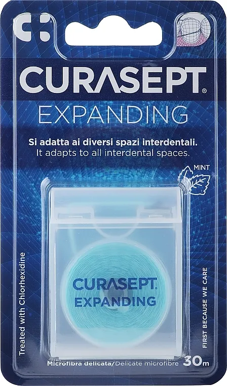 Curasept Expanding Microfibre Floss Konac za zube sa efektom širenja, 30 m, sa ukusom mente