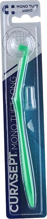 Curasept Mono Tuft Long Toothbrush Četkica za zube sa jednom glavom, 9 mm, zelena
