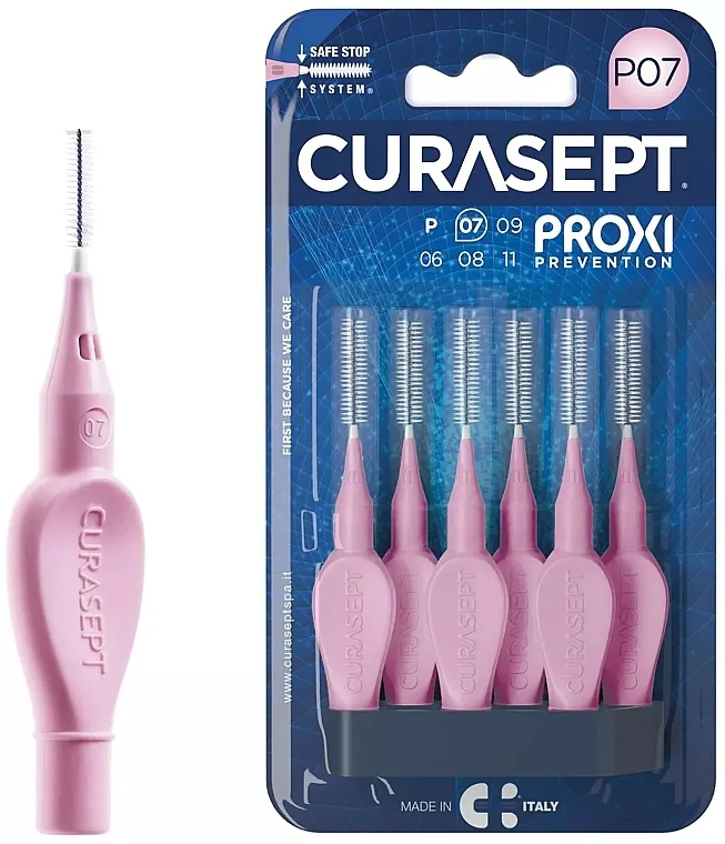 Curasept Proxi Prevention Pink Interdentalne četkice P07, 0.7 mm, roze