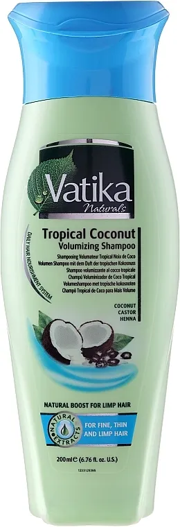 Dabur Vatika Tropical Coconut Volumizing Shampoo Šampon za volumen kose s kokosom