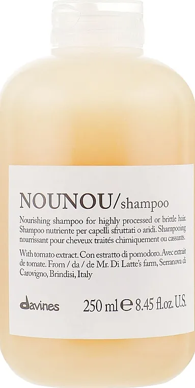 Davines Nourishing Nounou Shampoo With Tomato Extract Hranjivi šampon za zgušnjavanje lomljive i oštećene kose s ekstraktom rajčice