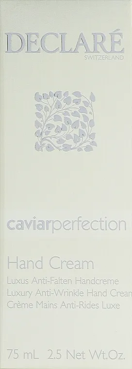 Declare Caviar Perfection Luxury Anti-Wrinkle Hand Cream Krema za ruke protiv bora s ekstraktom crnog kavijara