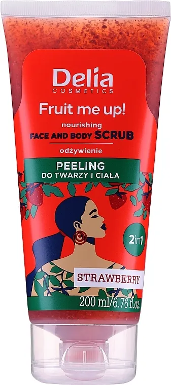 Delia Fruit Me Up! Strawberry Face &amp; Body Scrub Scrub za lice i tijelo s aromom jagode