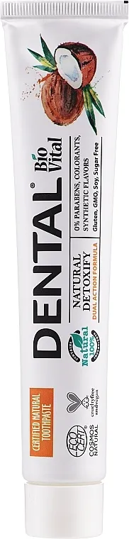 Dental Bio Vital Natural Detoxify Toothpaste Pasta za zube 'Detoks' sa kokosovim uljem