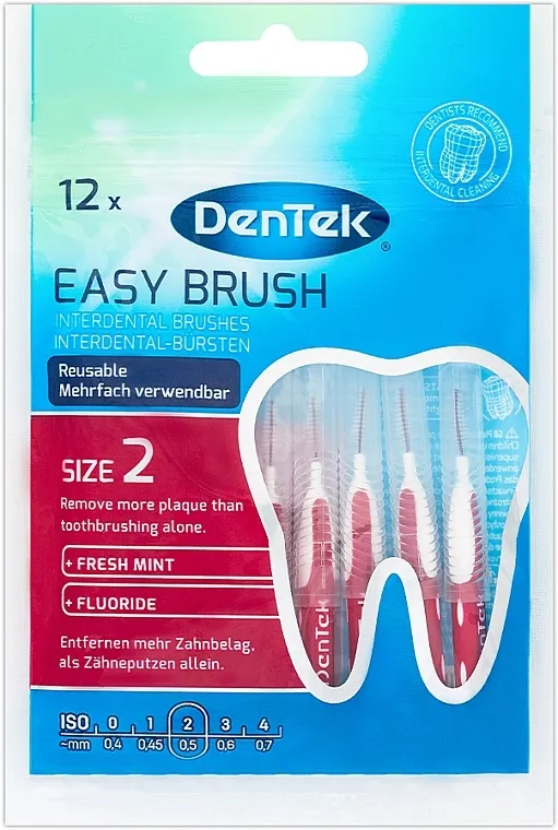 DenTek Easy Brush Interdentalne četkice, veličina 2