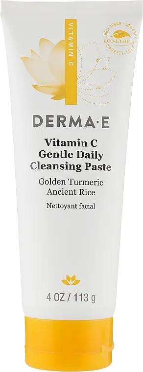 Derma E Vitamin C Gentle Daily Cleansing Paste Nežna posvetljujuća pasta 2-u-1 sa vitaminom C za svakodnevnu upotrebu