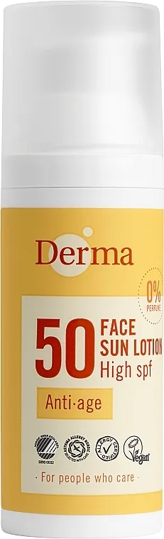Derma Sun Face Lotion Anti-Age SPF50 Losion za lice protiv starenja za sunčanje