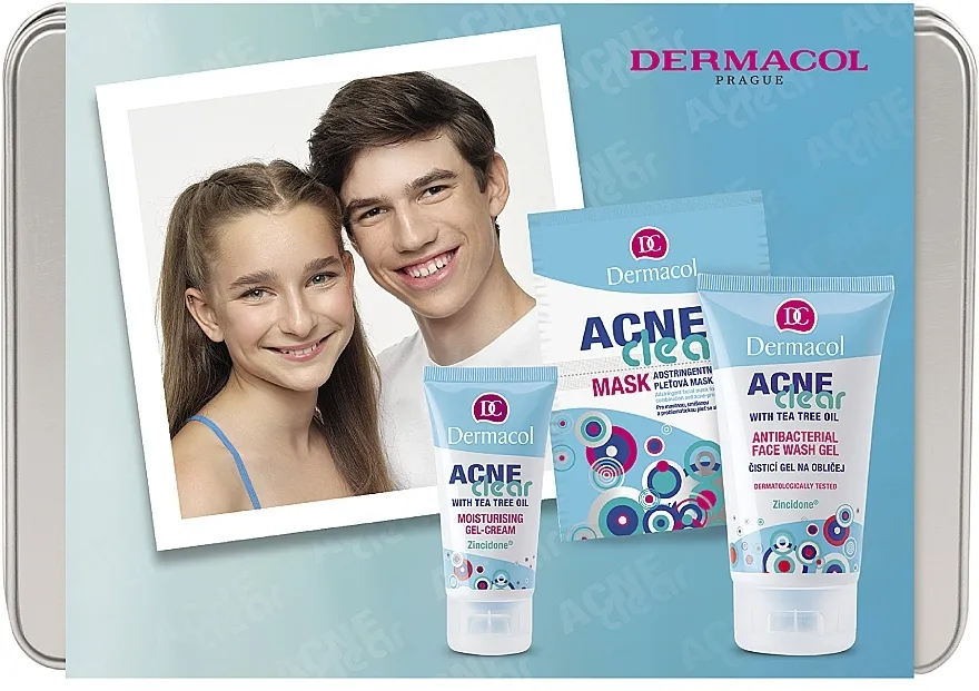 Dermacol Acne Clear Set (cl/gel/150ml + gel/cr/50ml + f/mask/2x8g)