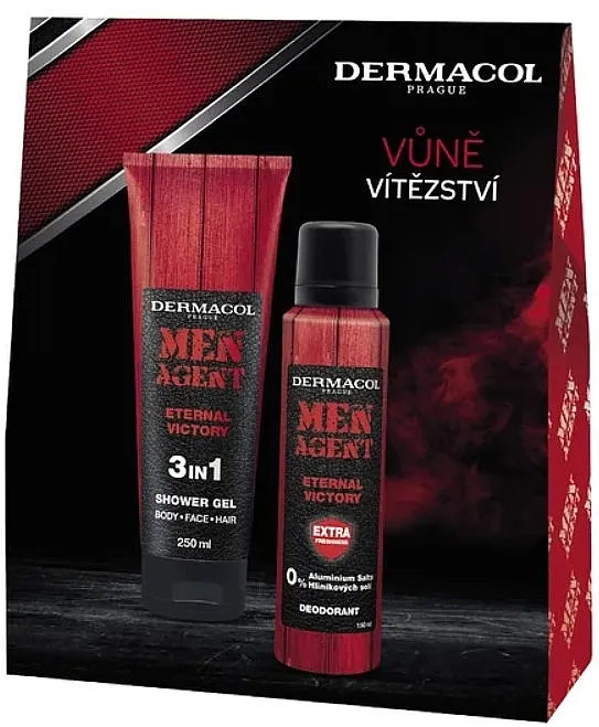 Dermacol Men Agent Eternal Victory (deo/spray/150ml + sh/gel/250ml) Set