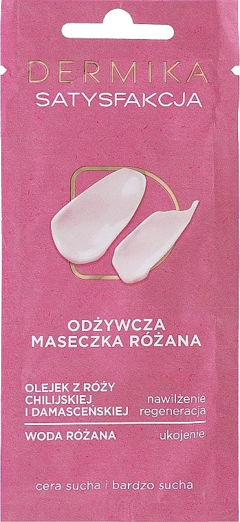 Dermika Satisfaction Rose Nourishing Mask Hranjiva maska za suhu i vrlo suhu kožu "Satisfaction"