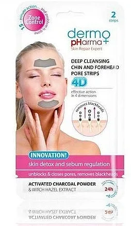Dermo Pharma Deep Cleasing Chin And Forehead Pore Strips Flaster protiv akni za čelo i bradu