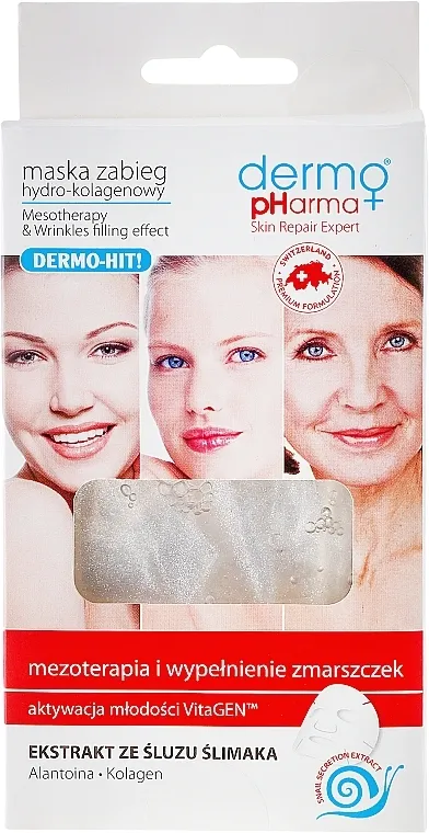 Dermo Pharma Mesotherapy &amp; Wrinkles Filling Effect Maska za lice hidro-kolagen mezoterapija