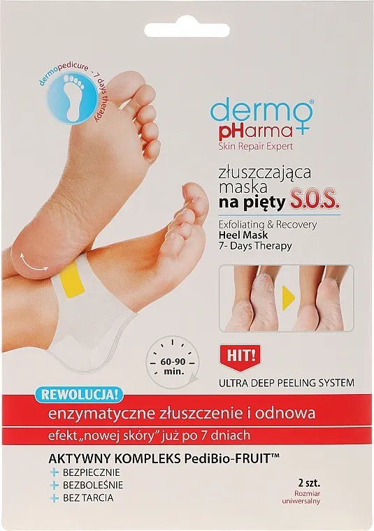 Dermo Pharma Skin Repair Expert Piling maska ​​za pete